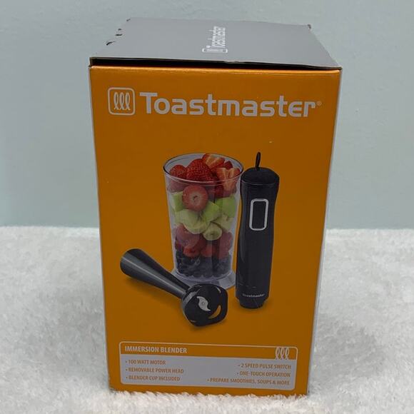 Toastmaster Immersion Blender TM-2021B 100 Watt Motor 25oz Cup 2 Speed Smoothies - Picture 6 of 11